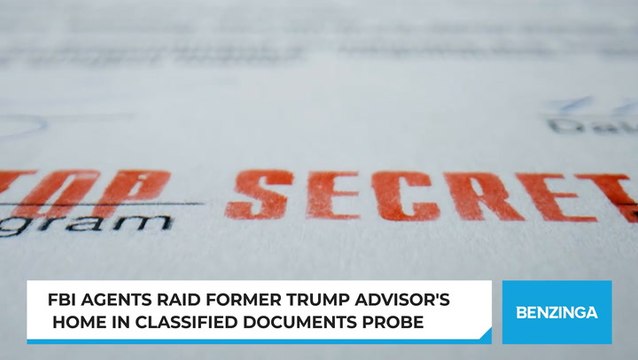 FBI Agents Raid Former Trump Advisor's Home In Classified Documents Probe