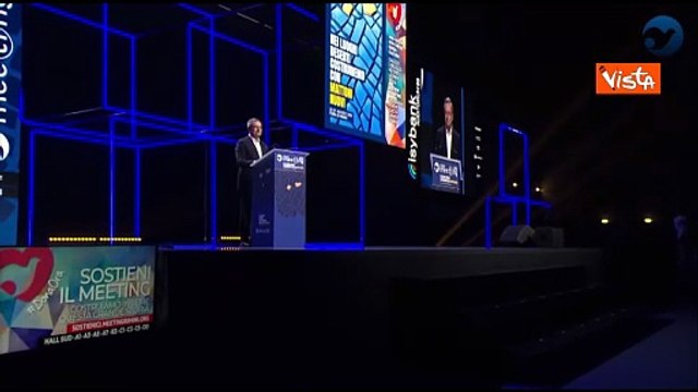 Lungo applauso per Draghi al Meeting di Rimini