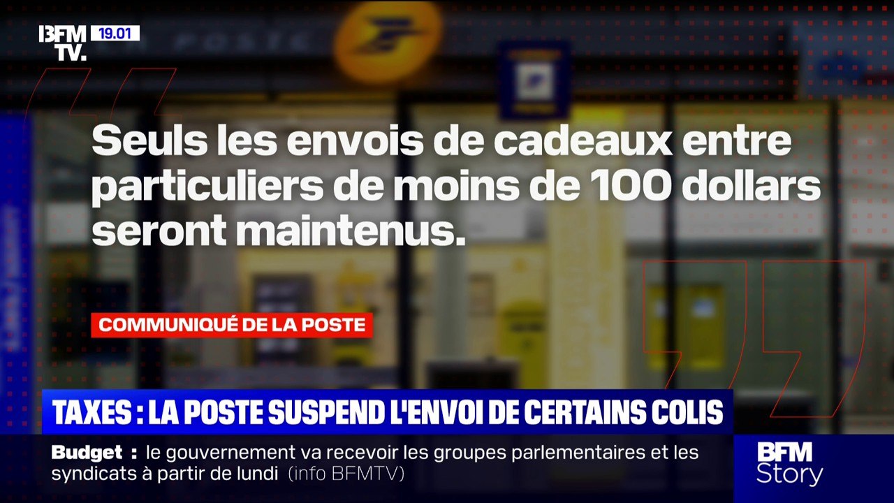 La Poste confirme être contrainte de suspendre l'envoie de certain colis aux États-Unis