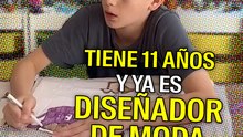 Tiene 11 años y ya es diseñador de moda