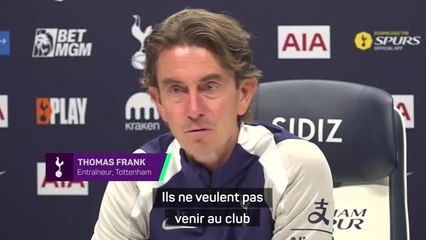 Tottenham - Eze à Arsenal, Frank : “Je ne veux pas de joueurs qui ne veulent pas venir ici”