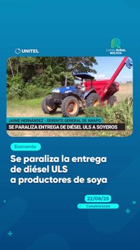 Se paraliza la entrega de diésel ULS a productores de soya