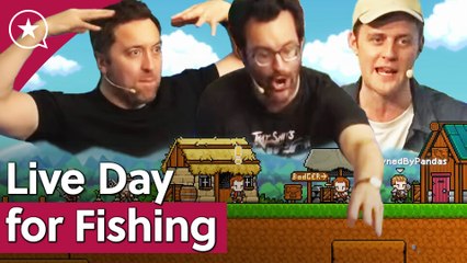 Exklusiv: Die weltbekannten YouTuber von VivaLaDirtLeague vertonen ihr Spiel Nice Day for Fishing live bei uns auf der gamescom-Bühne