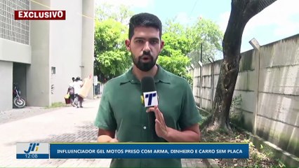 Influenciador Gel motos preso com arma, dinheiro e carro sem placa