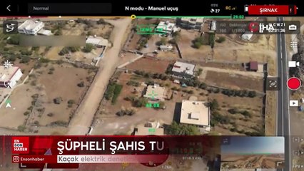 Şırnak'ta kaçak elektrik denetimi yapan dron silahla vuruldu