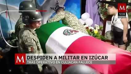 Último adiós a José Ramón, militar poblano caído en operativo en Culiacán