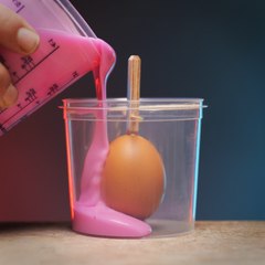 Recycled ♻️ Chicken Eggs 🐔 Transformed into a DIY Cyberpunk Digital clock!  🕑