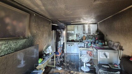 증평군 아파트 화재에 2명 대피..."냉장고 발화 추정" / YTN