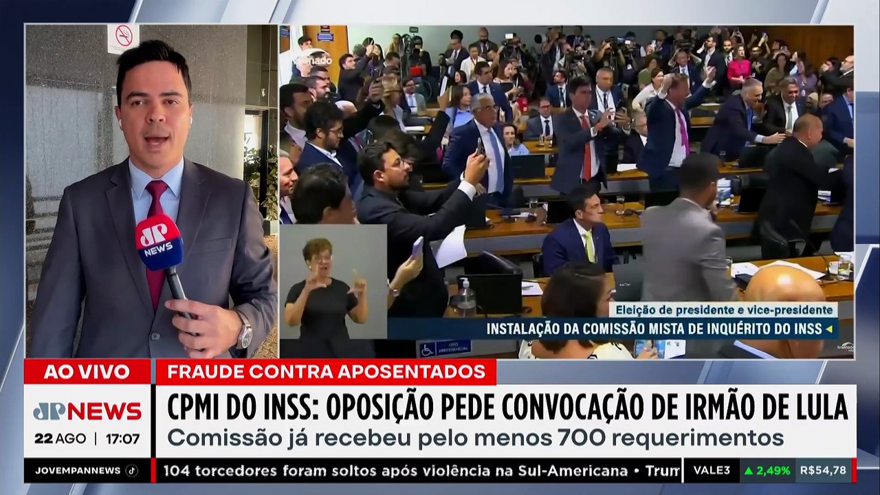 CPMI do INSS: Oposição pede convocação de irmão do Lula