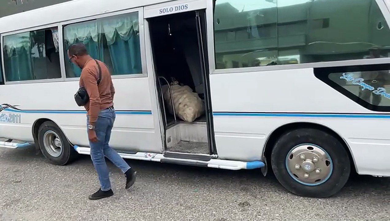 Detienen chofer de minibús transportaba a indocumentados y le ocupan pasaportes haitianos