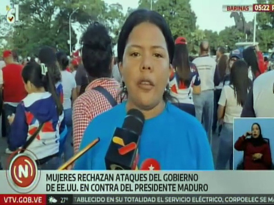 Mujeres de Barinas rechazan los ataques imperialistas en contra del presidente Maduro