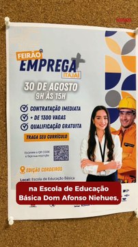 Feirão de emprego terá 1400 vagas de 25 empresas