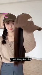 Cap with Hair Extensions