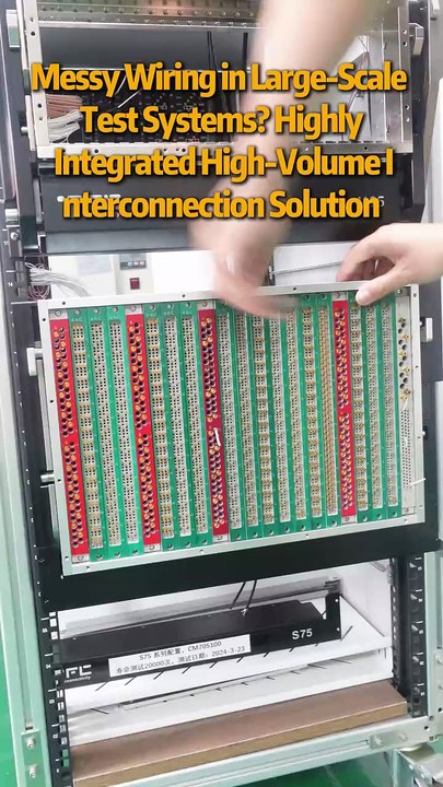 Messy Wiring in Large-Scale Test Systems? Highly Integrated High-Volume Interconnection Solution.