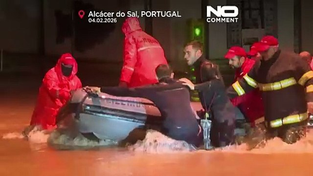 Portogallo, fiumi in piena e inondazioni mortali per la tempesta Leonardo
