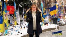 Léa Salamé à Kiev en Ukraine le mercredi 4 janvier 2026