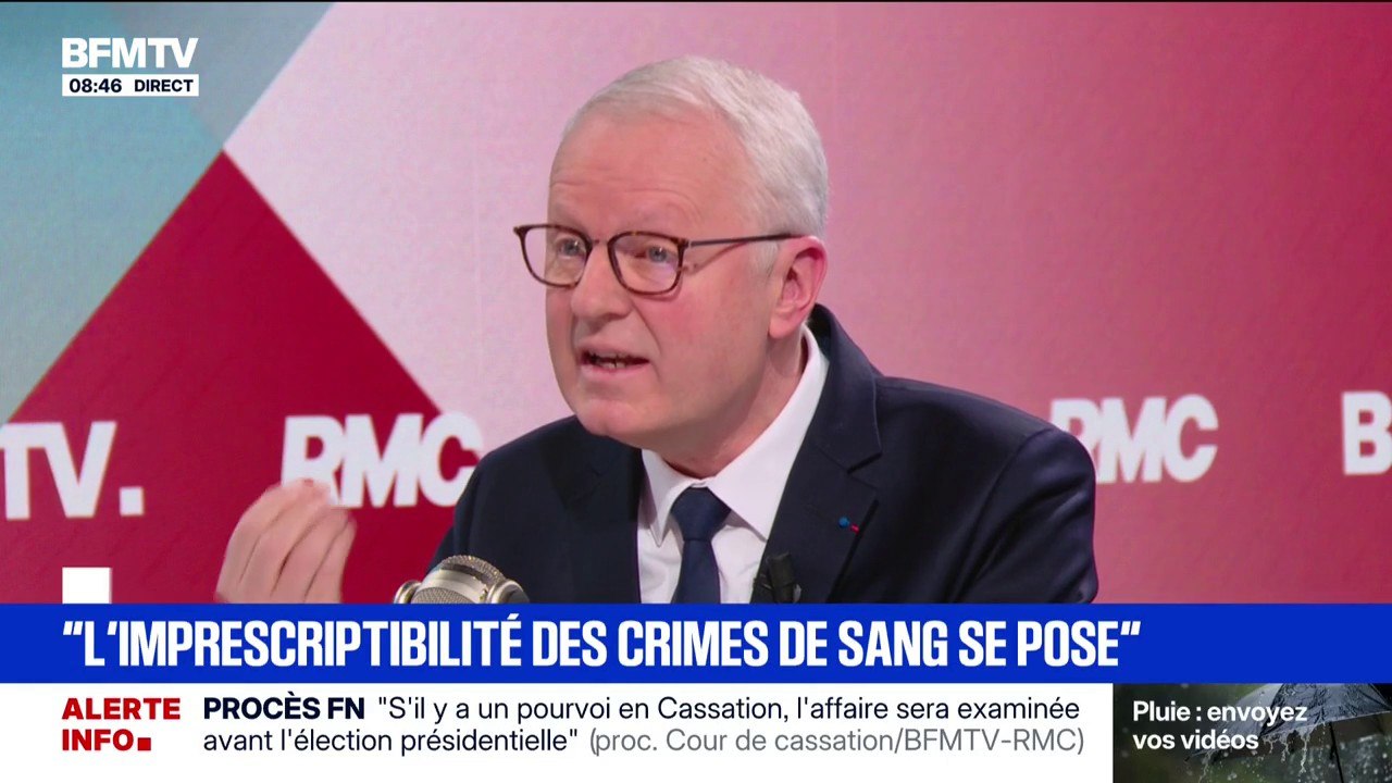 “La question de l'imprescriptibilité des crimes de sang se pose”, estime Rémy Heitz, procureur général près la Cour de cassation