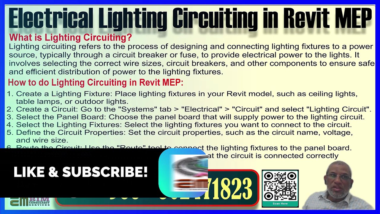 Lighting Circuiting in Revit MEP A Step-by-Step Guideریویٹ ایم ای پی میں لائٹنگ سرکٹنگ ایک مرحلہ وار گائیڈPart-80