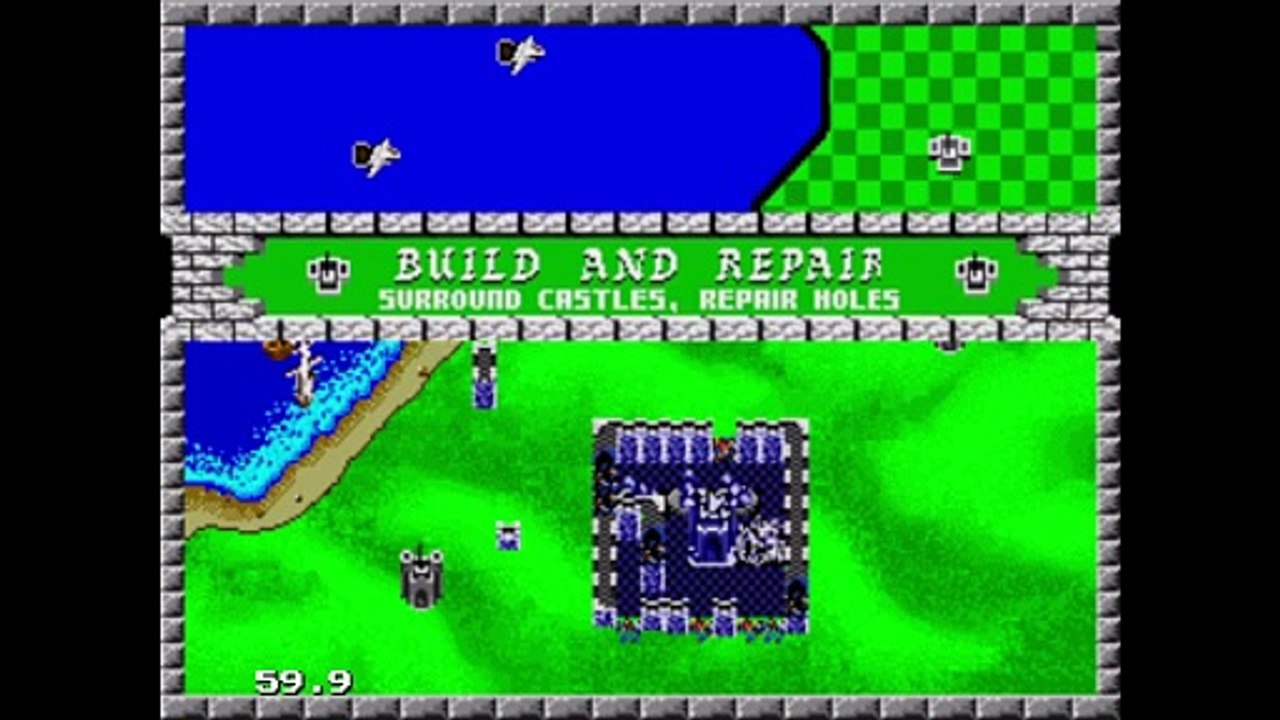 Rampart (Genesis) 1990 Gameplay