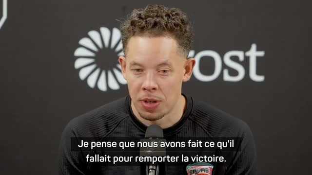Spurs - Johnson se satisfait de la victoire et des progrès de son rookie Carter Bryant