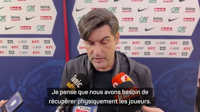 Lyon - Fonseca préoccupé par l’état physique de son équipe