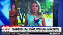 Alcolumbre sobre os Poderes: “As instituições estão unidas”