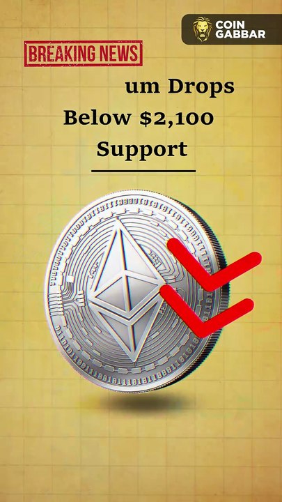 Ethereum Slips Below $2,100 — Pressure Builds on ETH ⚠️