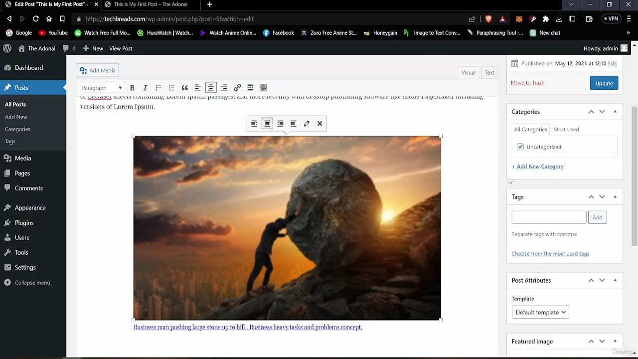 4. Add Media To Post - Wordpress