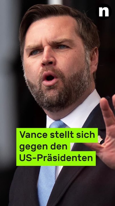 No Glomex Donald Trump: Vize Vance stellt sich gegen den US-Präsidenten