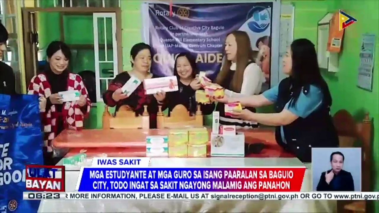 Mga estudyante at mga guro sa isang paaralan sa Baguio City, todo-ingat sa sakit ngayong malamig ang panahon; City Health Services Office, target magpatupad ng safety protocols vs. Nipah virus | ulat ni Alah Sungduan ng PTV Cordillera