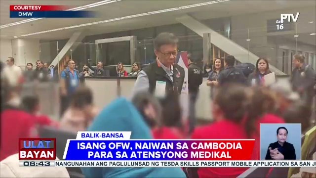 190 OFWs, balik-bansa mula sa Cambodia matapos mabiktima ng human trafficking; kabuuang bilang ng mga OFW na naiuwi mula Cambodia, umabot na sa 877 mula 2022 | ulat ni Bernard Ferrer