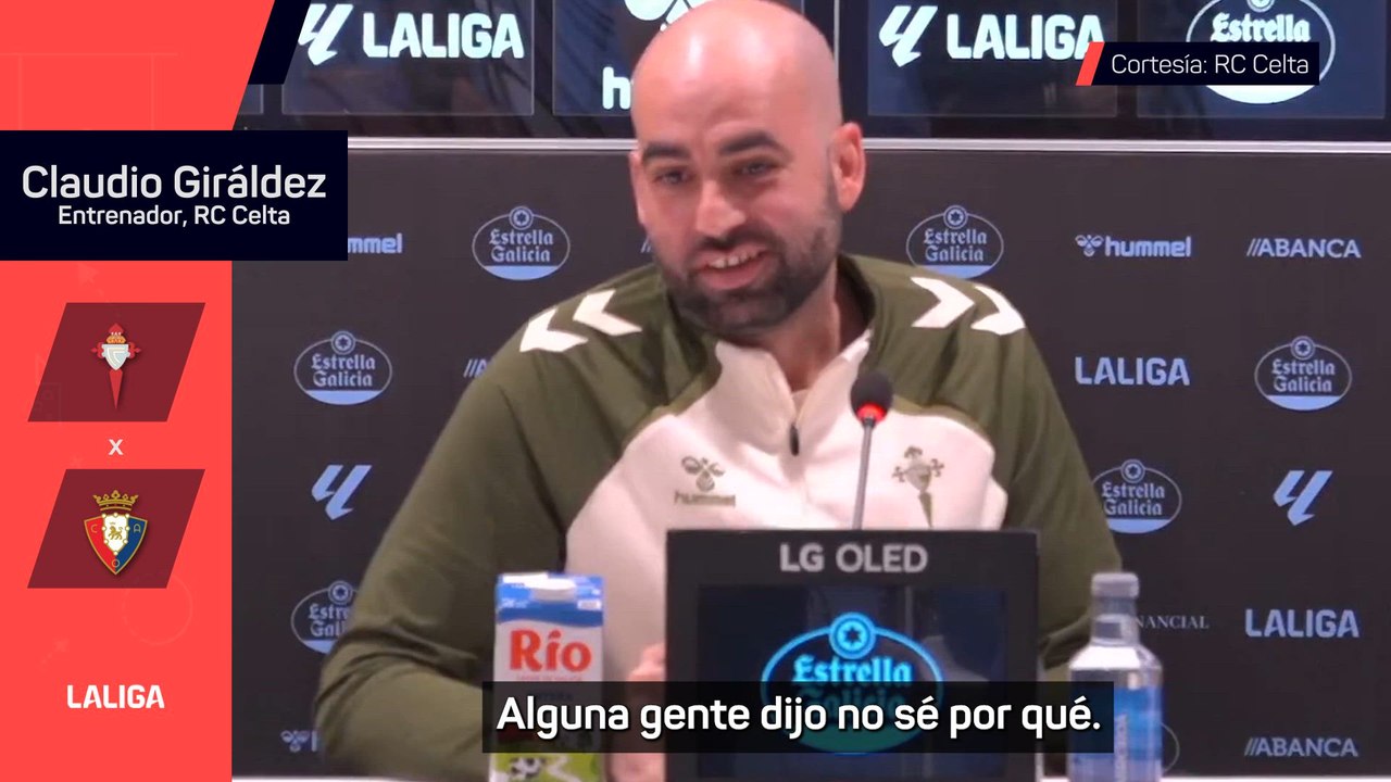 Claudio Giráldez responde a los rumores de su mala relación con Bryan Zaragoza:  "No sé el por qué"