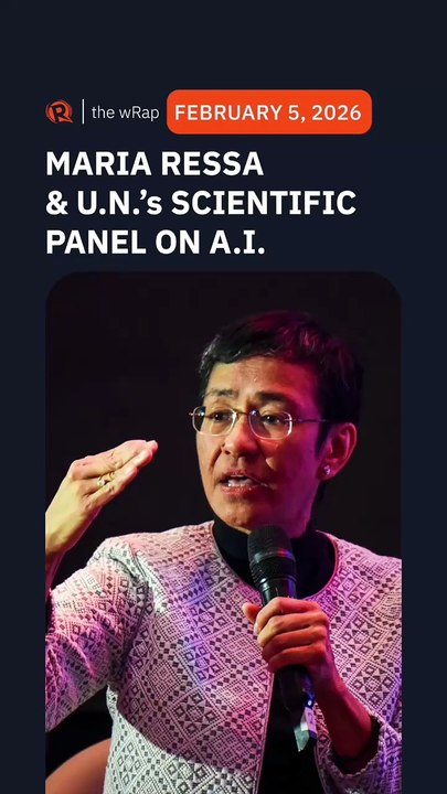 Maria Ressa among 40 experts recommended to join UN’s scientific panel on AI