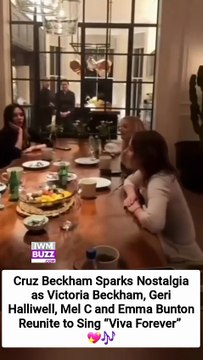Cruz Beckham Sparks Nostalgia as Victoria Beckham, Geri Halliwell, Mel C and Emma Bunton Reunite to Sing “Viva Forever”