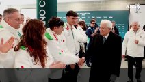 Milano-Cortina, una giacca degli azzurri per Mattarella: 