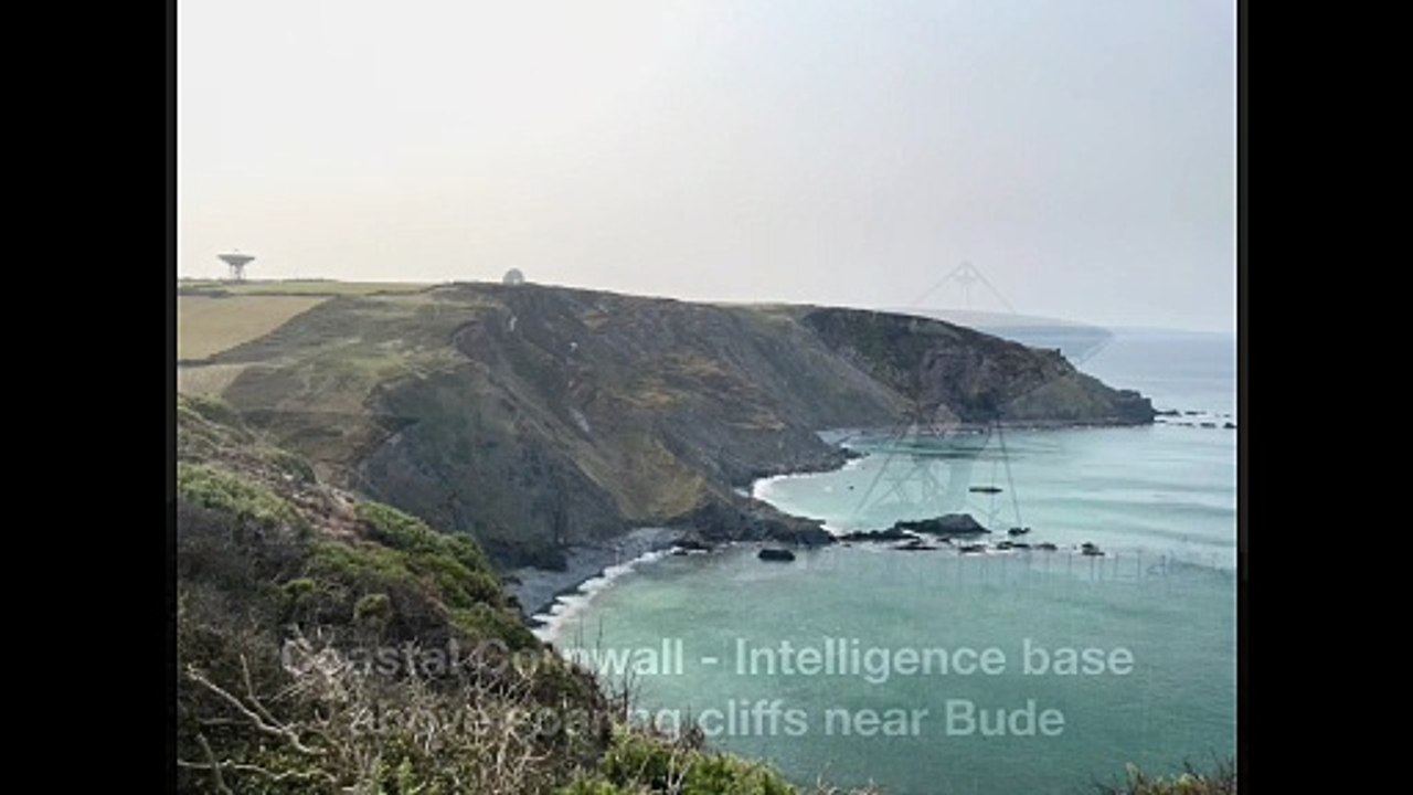 Coastal Cornwall - Intelligence base above soaring cliffs near Bude