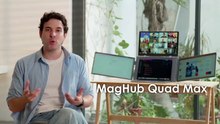 MagHub Quad Max- The 18.5 Portable Triple-Screen Display by INVZI
