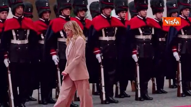 La premier Meloni accoglie a Palazzo Chigi il presidente eletto del Cile José Antonio Kast