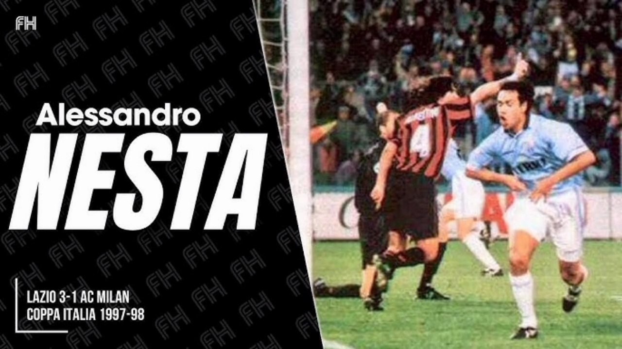 Alessandro Nesta Perfect Match ● Lazio 3-1 AC Milan ● Coppa Italia 1997-98