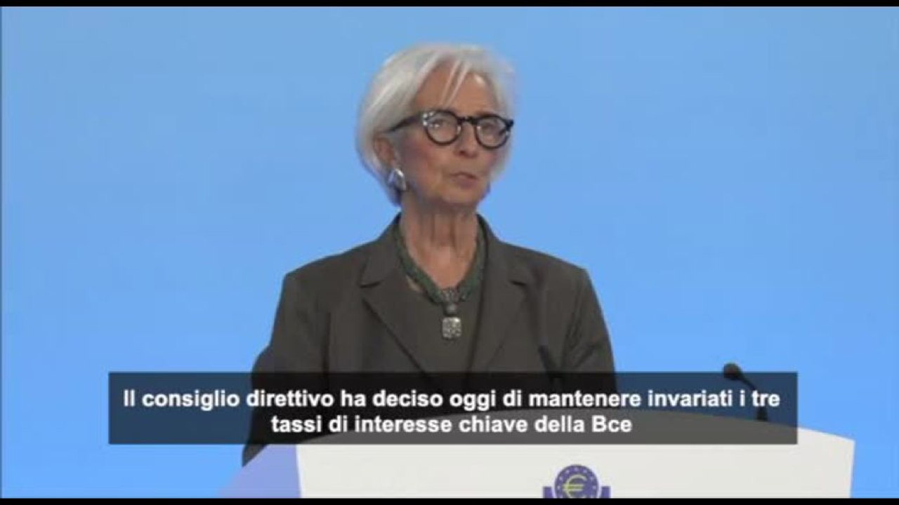 La Bce lascia i tassi di interesse invariati al 2%
