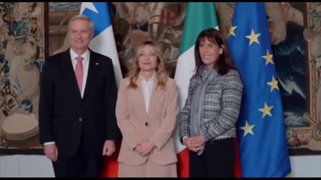 Meloni riceve il presidente eletto del Cile a Palazzo Chigi