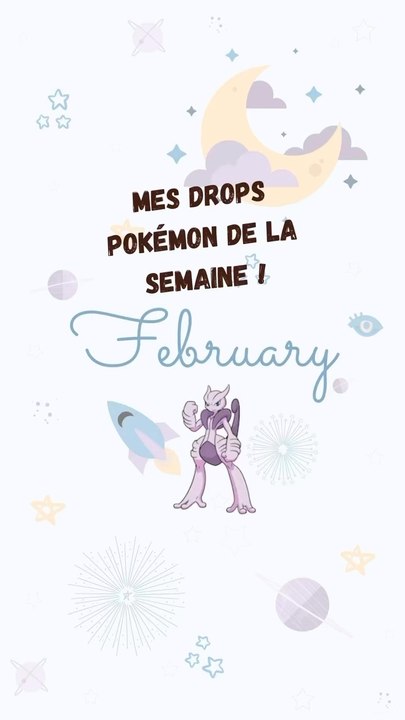 MES DROPS POKÉMON DE LA SEMAINE !
