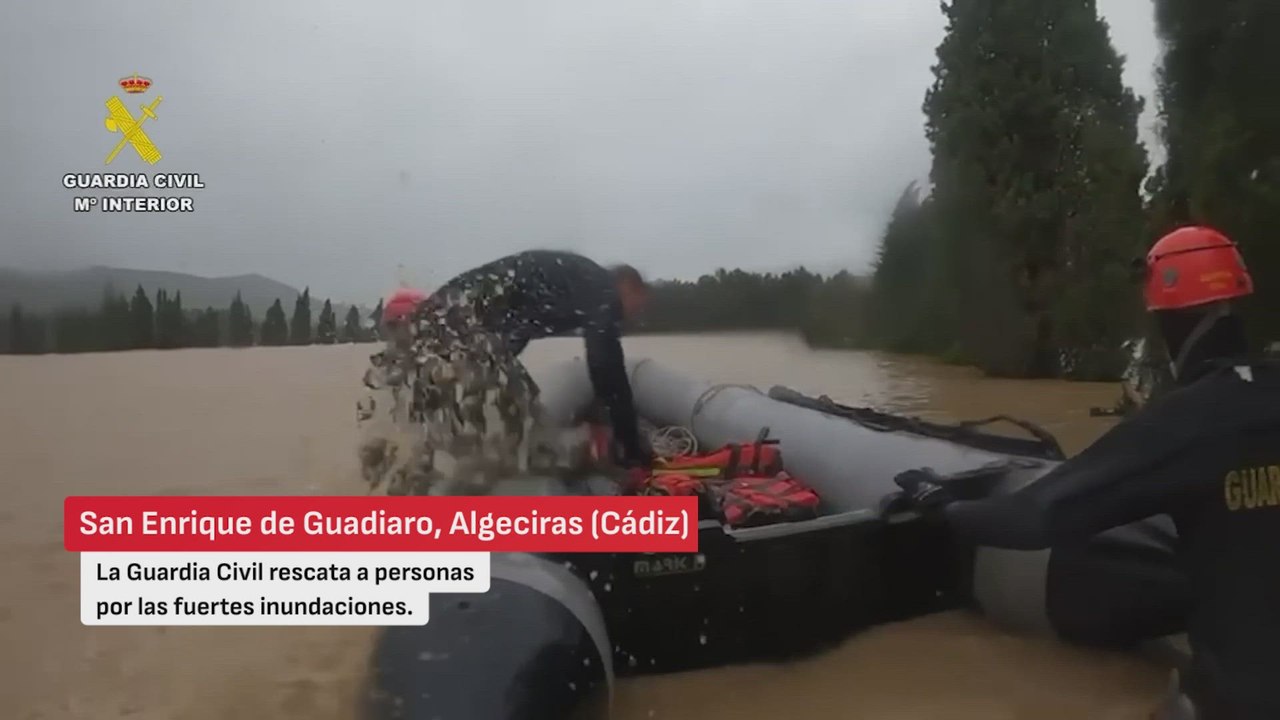Las inundaciones asolan Andalucía tras el paso de Leonardo