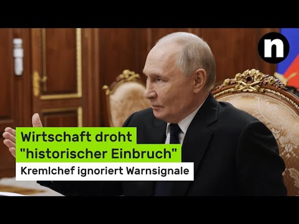 Wladimir Putin: Wirtschaft droht 'historischer Einbruch' - Kremlchef ignoriert Warnsignale