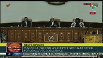 Venezuelan National Assembly approved Amnesty Bill for democratic coexistence