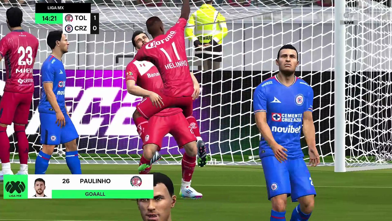 DFL 26 - LIGA MX 2026 - TOLUCA vs. CRUZ AZUL - FIFA 16 MOBILE | GAMEPLAY [HD]