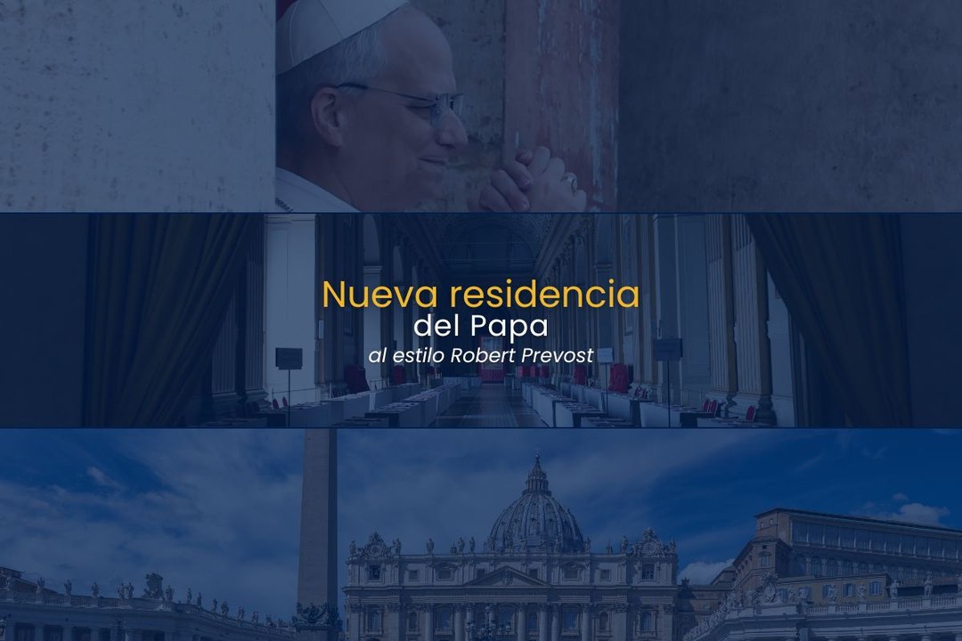 Nueva residencia del Papa, al estilo Robert Prevost