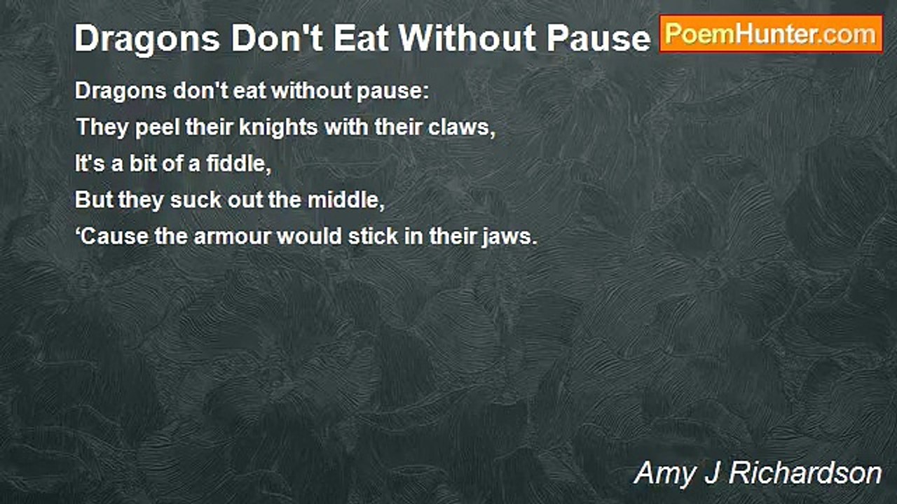 Amy J Richardson - Dragons Don't Eat Without Pause