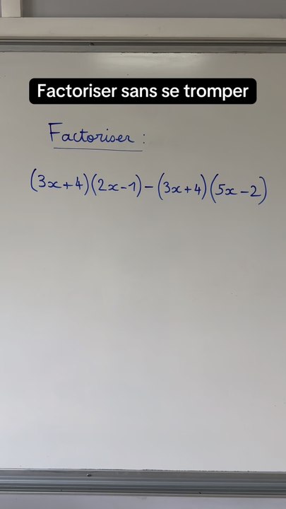 Factoriser sans se tromper !