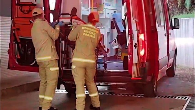 Acidente na marginal da BR-277 deixa motociclista e ciclista feridos em Cascavel